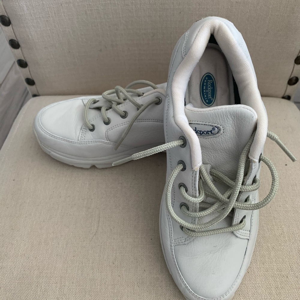 Rockport white sneakers size 7